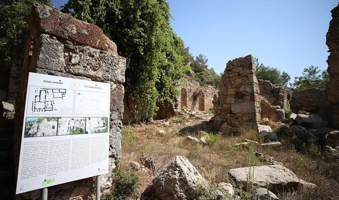 Antalya'nın Alanya ilçesinde 5 yıldır sürdürülen kazı çalışmalarıyla görünür hale