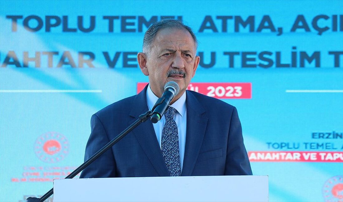 Çevre, Şehircilik ve İklim Değişikliği Bakanı Özhaseki, "Depremden etkilenen illerde