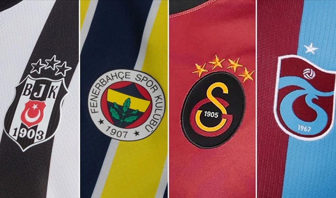 Beşiktaş, Fenerbahçe, Galatasaray ve Trabzonspor, son 5 sezonda toplam 11