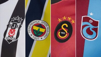 Beşiktaş, Fenerbahçe, Galatasaray ve Trabzonspor, son 5 sezonda toplam 11