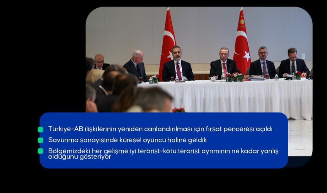 Cumhurbaşkanı Erdoğan, Türkiye-ABD işbirliğinin gelişmesinden duyduğu memnuniyeti ifade ederek, "Sayın