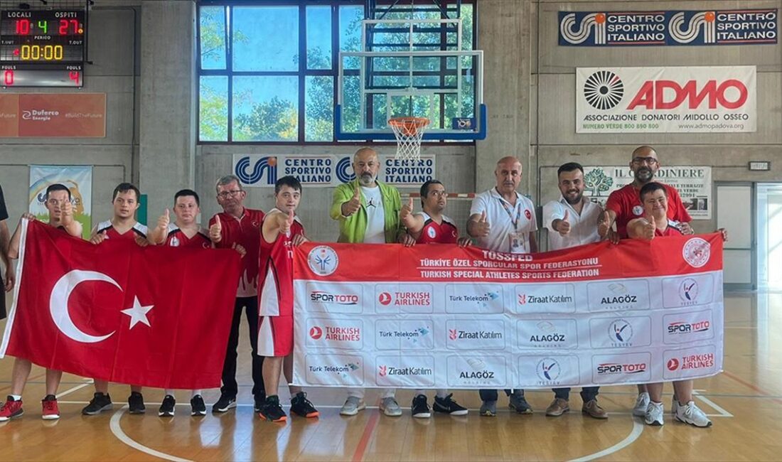 Down Sendromlu Milli Basketbol Takımı, İtalya'da devam eden Avrupa Şampiyonası'nda