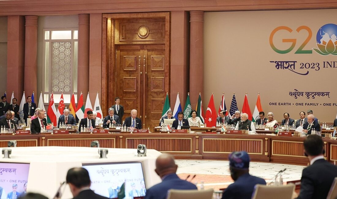 Hindistan'ın başkenti Yeni Delhi'de düzenlenen G20 Zirvesi'nde, Hindistan G20 dönem