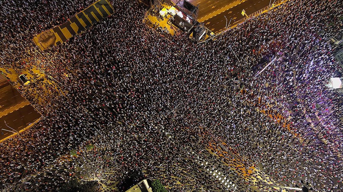 İsrail'de sene başından bu yana devam eden "yargı reformu" protestolarına