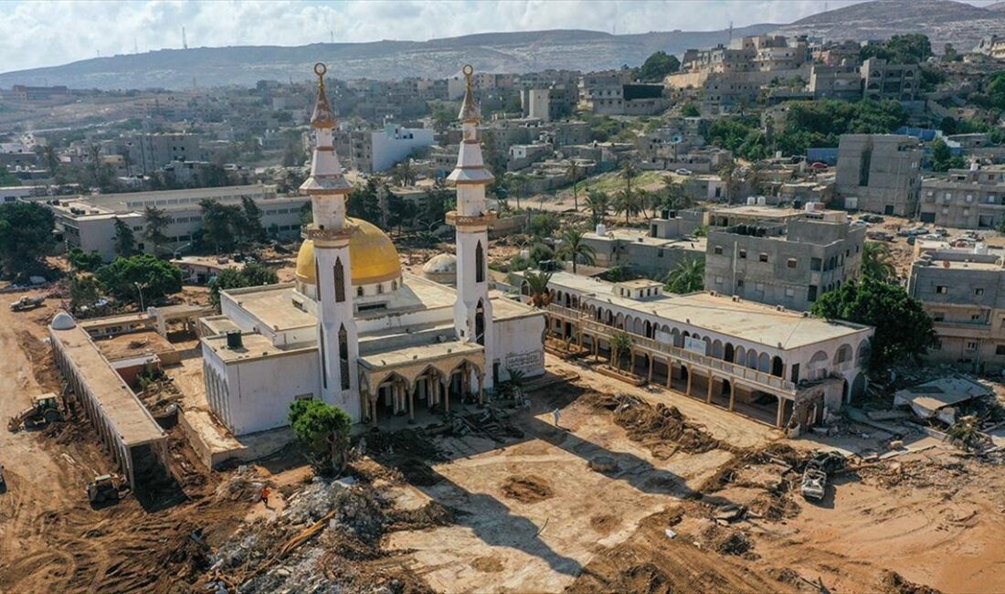 Libya'nın Derne kentinde 10 Eylül'de Daniel fırtınasının neden olduğu sel