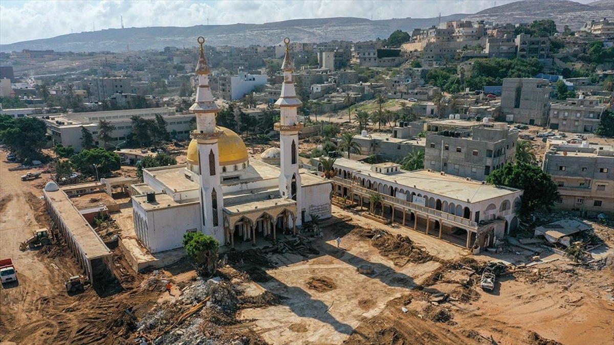Libya'nın Derne kentinde 10 Eylül'de Daniel fırtınasının neden olduğu sel