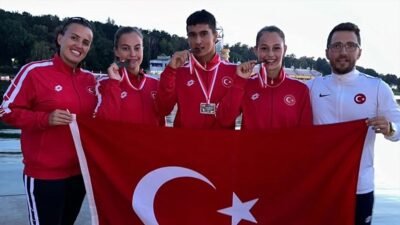 Polonya'da düzenlenen Durgunsu Kano Olimpik Umutlar Yarışları'nda milli sporcular 4