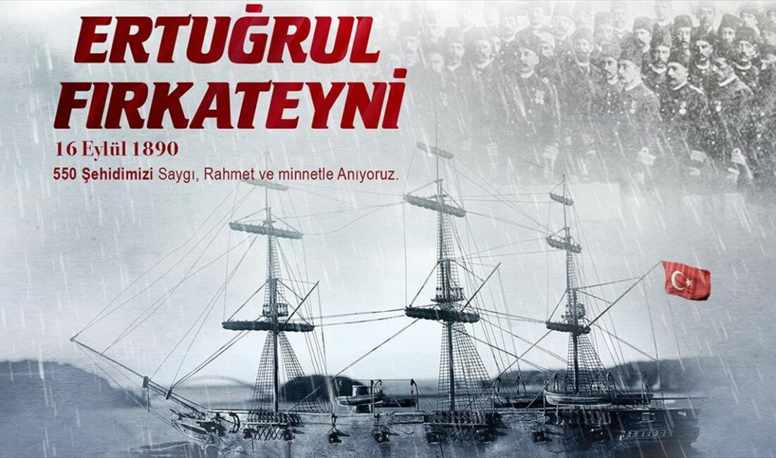 Milli Savunma Bakanlığınca (MSB) 133 yıl önce Japonya'dan dönüş yolunda
