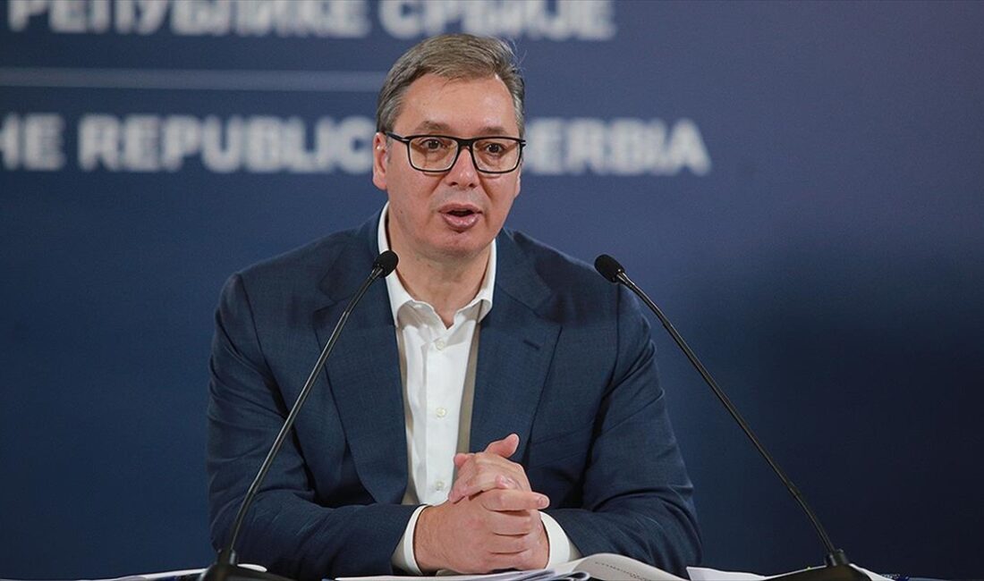 Sırbistan Cumhurbaşkanı Aleksandar Vucic, Belgrad-Priştine Diyalog Süreci kapsamında Brüksel'de gerçekleşen