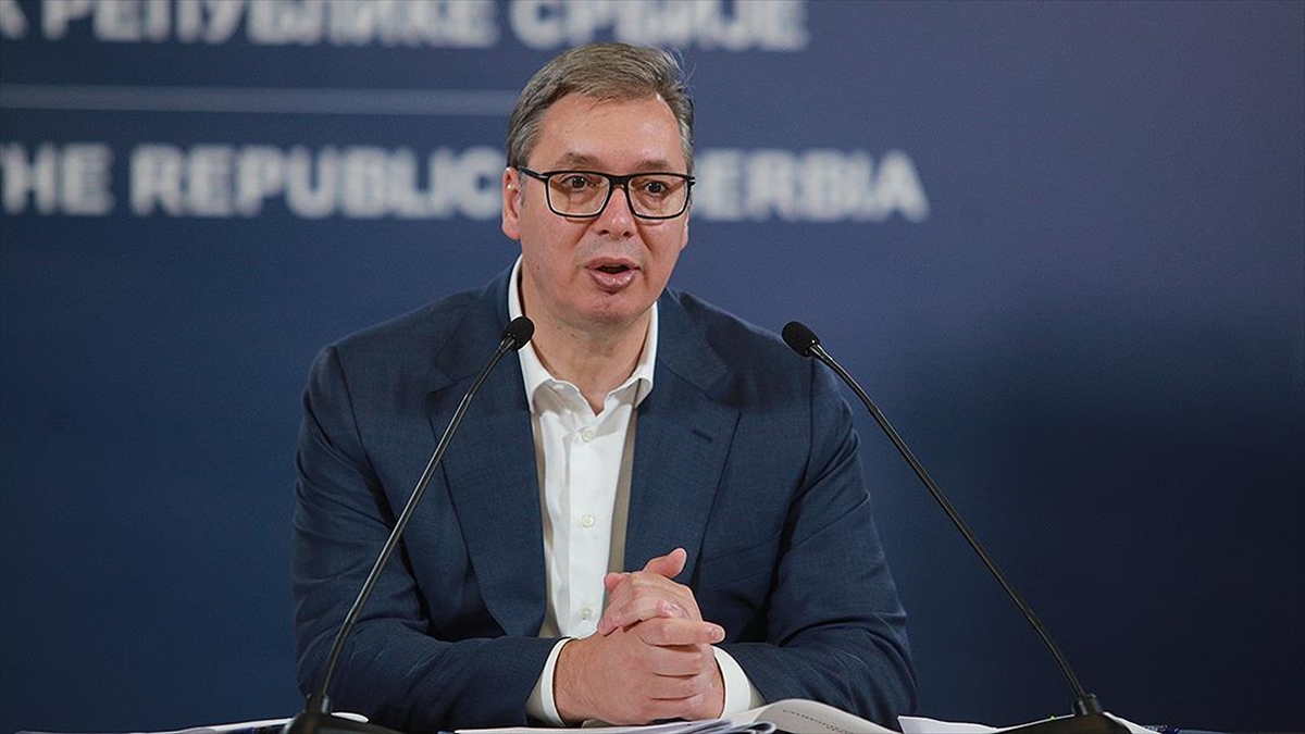 Sırbistan Cumhurbaşkanı Aleksandar Vucic, Belgrad-Priştine Diyalog Süreci kapsamında Brüksel'de gerçekleşen