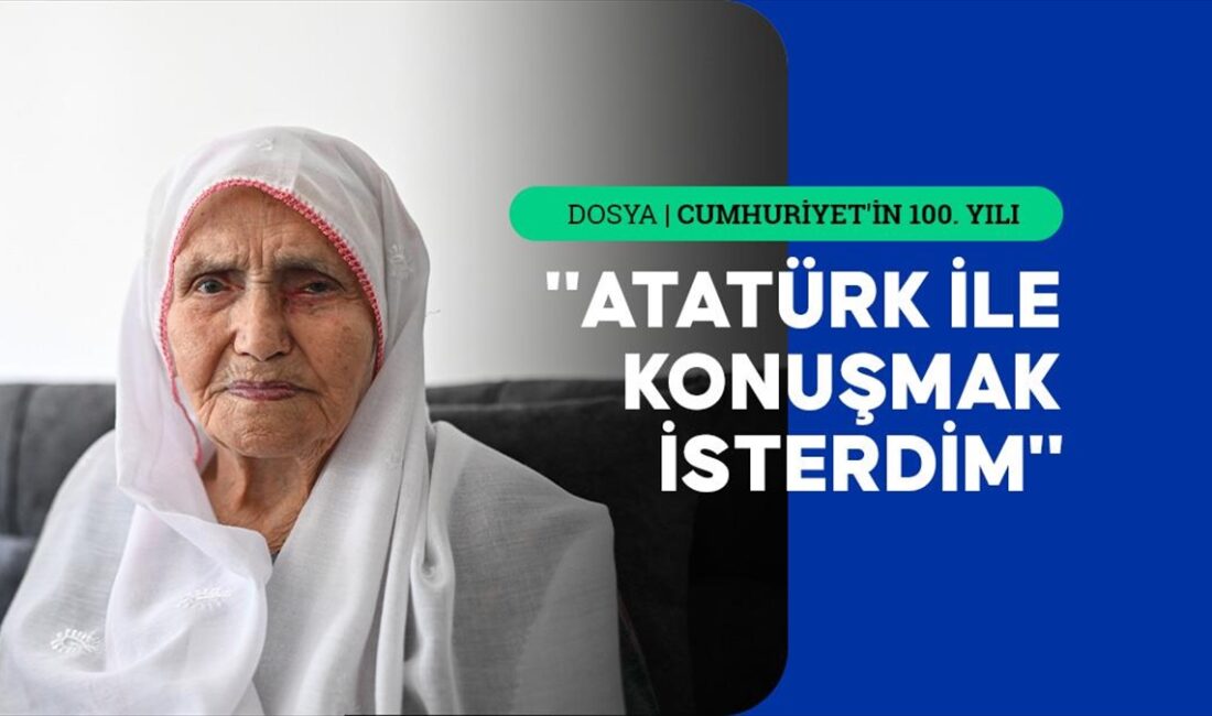 Cumhuriyet ile yaşıt İzmirlilerden Hatice Yılmaz, büyük sevgi beslediği Gazi