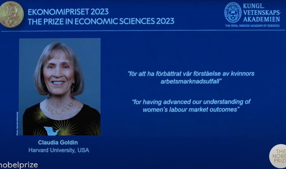 2023 Nobel Ekonomi Ödülü'nü, kadınların iş gücündeki yerine ilişkin çalışmalarından