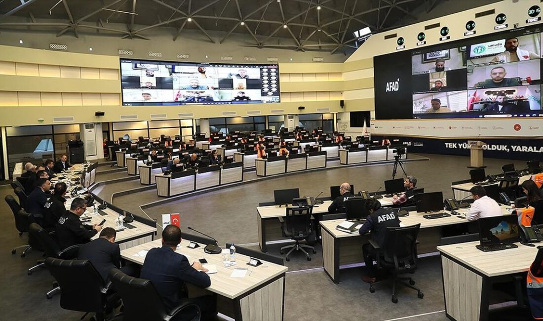 Afet ve Acil Durum Yönetimi (AFAD) Başkanlığında, Filistin'e yönelik insani