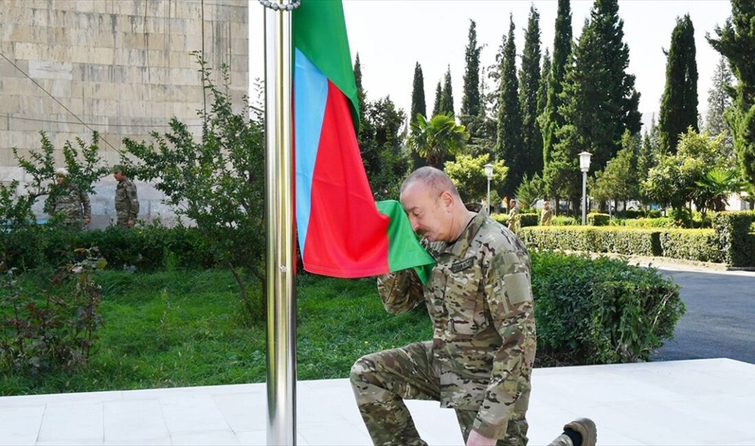 BAKÜ (AA) – Aliyev, ilk kez Cumhurbaşkanı seçilmesinin 20. yılında,