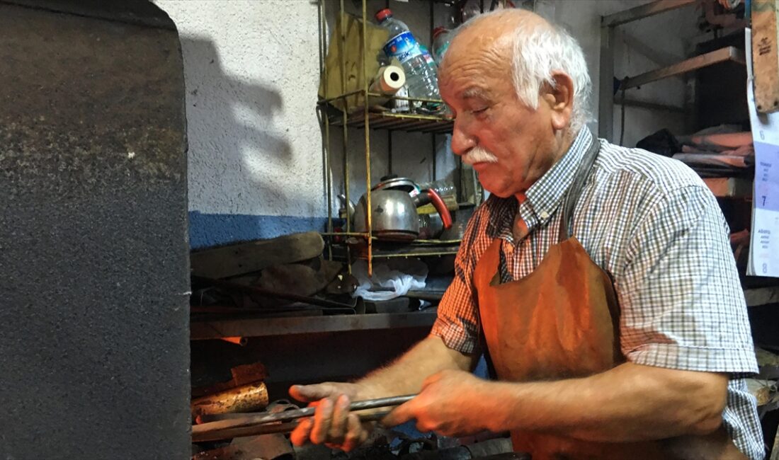 ZONGULDAK (AA) – Zonguldak’ta demir ustası İsmail Oktay, 53 yıl
