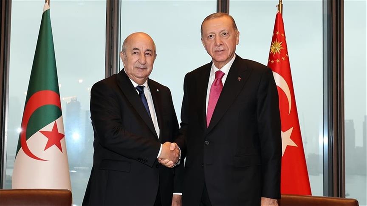 Cumhurbaşkanı Recep Tayyip Erdoğan, Cezayir Cumhurbaşkanı Abdülmecid Tebbun ile telefonda