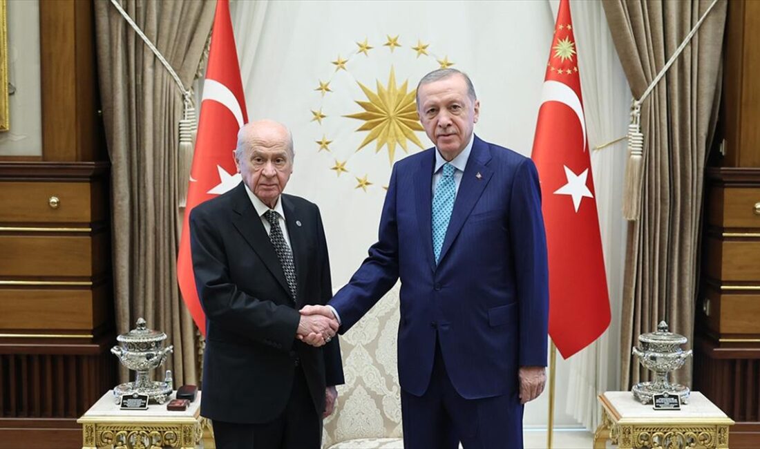 Cumhurbaşkanı Recep Tayyip Erdoğan, MHP Genel Başkanı Devlet Bahçeli'yi saat