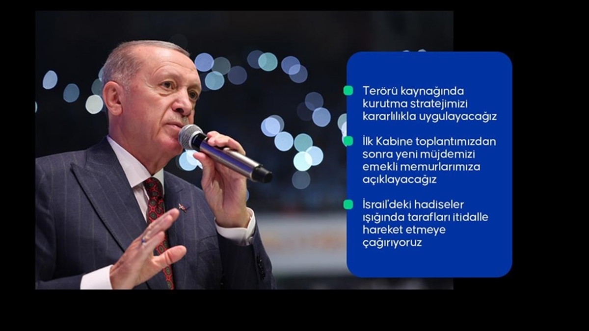 Cumhurbaşkanı Erdoğan, "Güven ve istikrar iklimini tahkim etmek, insanımızın refahını