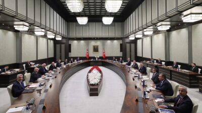 Cumhurbaşkanlığı Kabinesi, Cumhurbaşkanı Recep Tayyip Erdoğan başkanlığında toplandı.