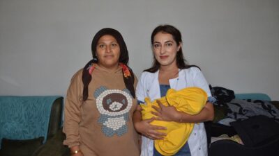 Bursa'nın dağ yöresi ilçelerinden Büyükorhan'da yaşayan ve 37 haftalık riskli