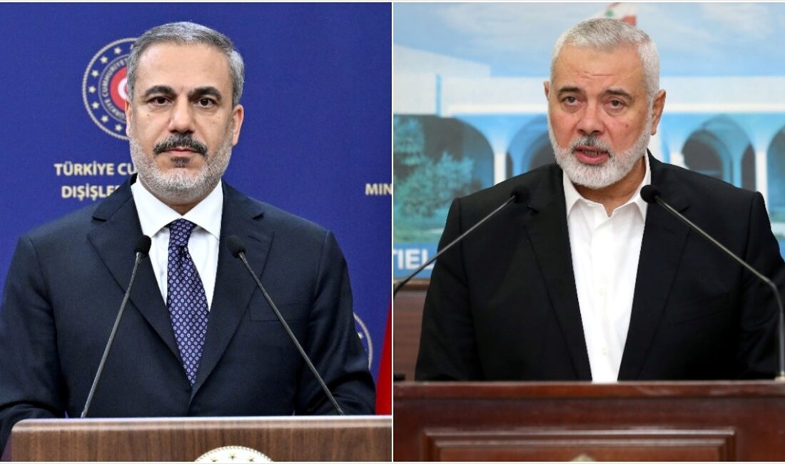 Dışişleri Bakanı Hakan Fidan, Hamas Siyasi Büro Başkanı İsmail Heniyye