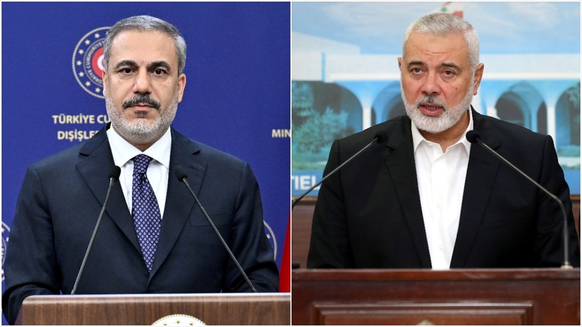 Dışişleri Bakanı Hakan Fidan, Hamas Siyasi Büro Başkanı İsmail Heniyye