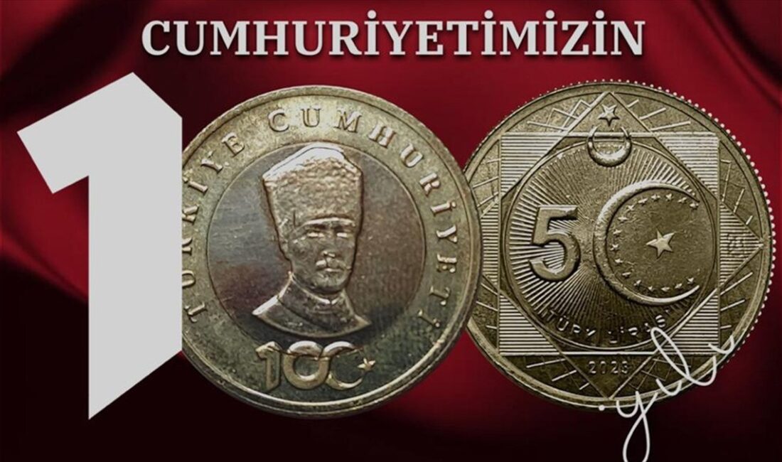 Hazine ve Maliye Bakanlığının, Cumhuriyet'in 100. yılı kapsamında bastırdığı "5