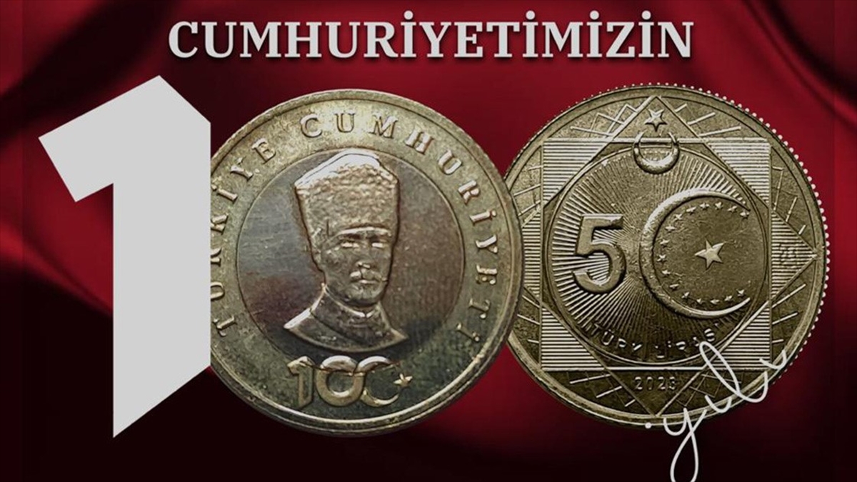 Hazine ve Maliye Bakanlığının, Cumhuriyet'in 100. yılı kapsamında bastırdığı "5