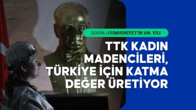 Türkiye Taşkömürü Kurumu'nun (TTK) kadın maden mühendisi, Cumhuriyet'in 100. yılını