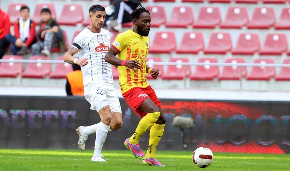 Trendyol Süper Lig'in 9. haftasında Mondihome Kayserispor-Çaykur Rizespor maçı, ev