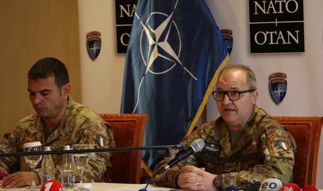 NATO'nun Kosova'daki Barış Gücü (KFOR) Komutanı Tümgeneral Angelo Michele Ristuccia,
