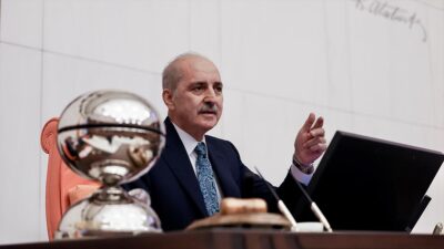 TBMM Başkanı Numan Kurtulmuş, İsrail-Filistin çatışmasına ilişkin, "Adil ve hakkaniyetli