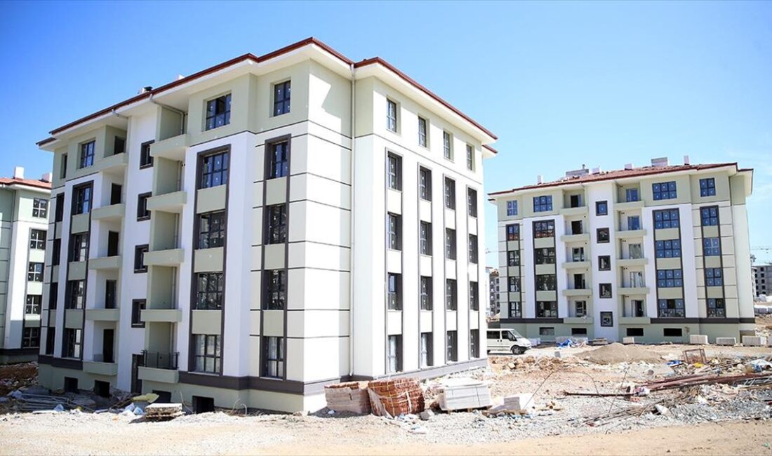Malatya'da, Toplu Konut İdaresince (TOKİ) mart ayında temeli atılan ve