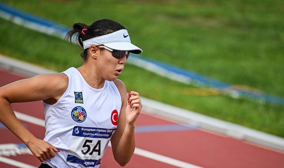 Kırgızistan’da düzenlenen Modern Pentatlon Olimpik Sıralama Yarışı'nda milli sporcu İlke