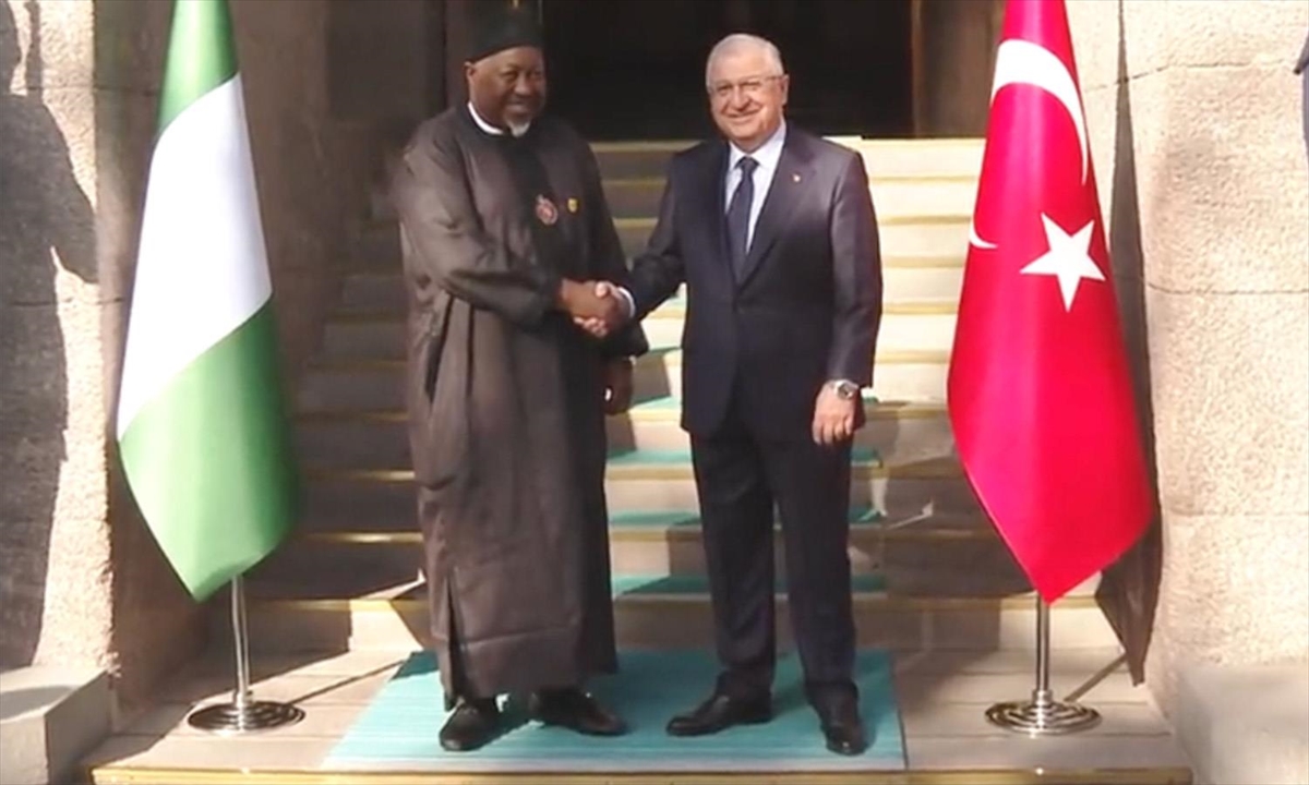 Milli Savunma Bakanı Yaşar Güler, Nijerya Savunma Bakanı Muhammed Badaru