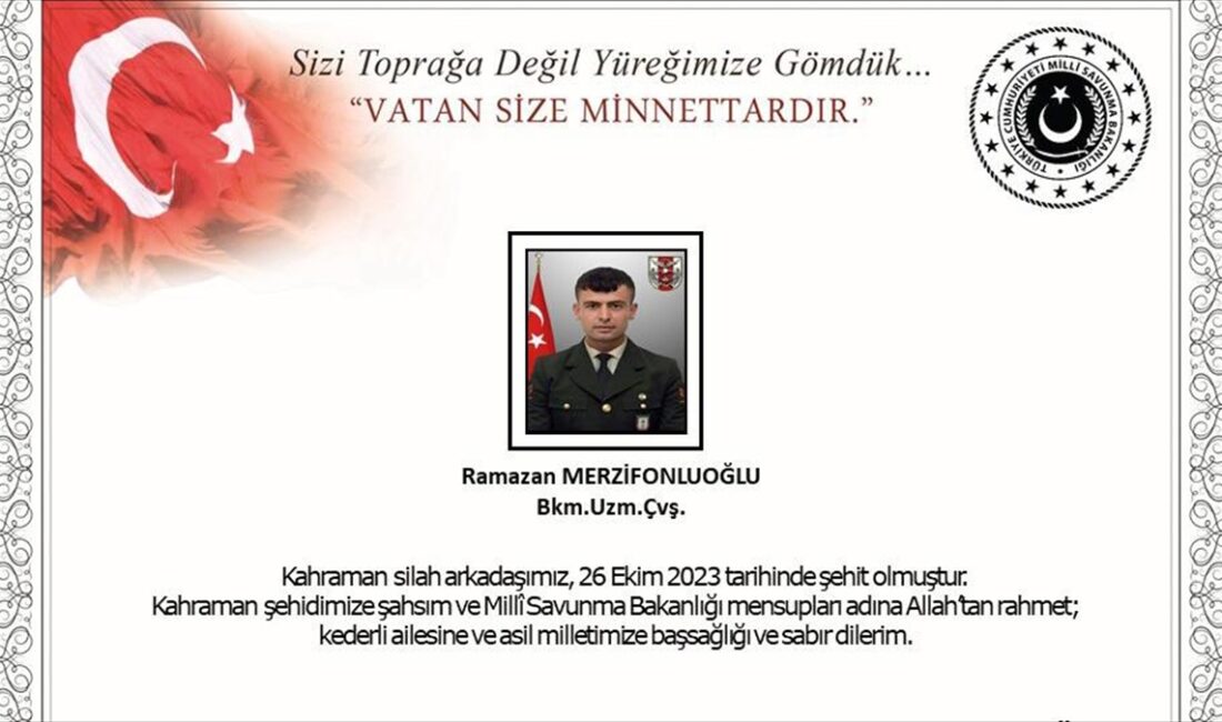 ANKARA (AA) – MSB’nin sosyal medya hesabında paylaşılan mesajda, “Edirne’de