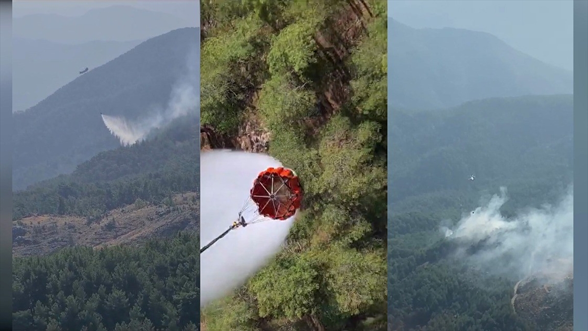 Muğla'nın Köyceğiz ilçesinde çıkan orman yangını ekiplerin müdahalesiyle kontrol altına