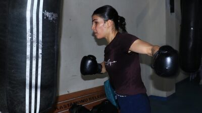 Dünya Şampiyonası'nda omzu çıkan ve tedavisinin ardından çalışmalarını azimle sürdüren