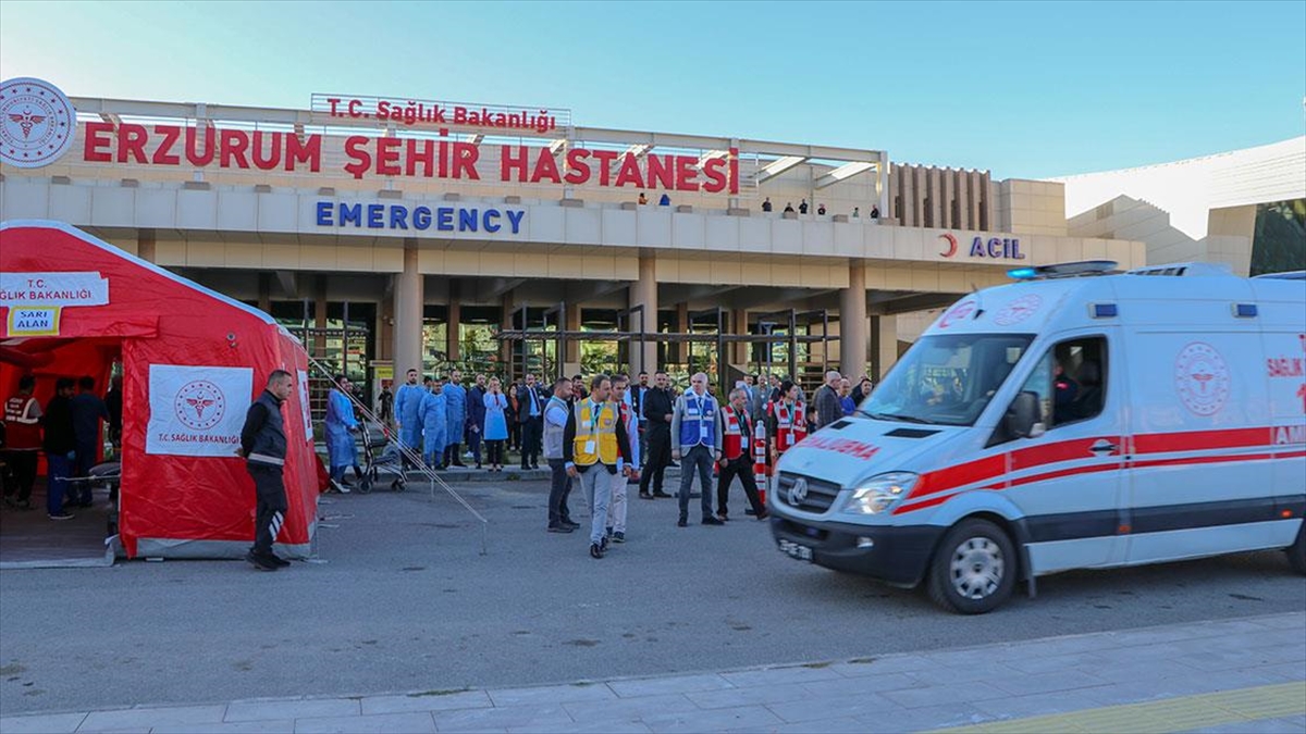 ERZURUM (AA) – Hastane Afet Planı (HAP) Başkanı ve Başhekimi