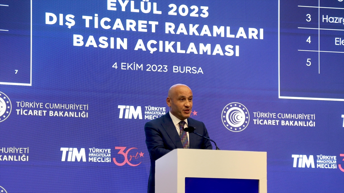 Türkiye İhracatçılar Meclisi (TİM) Başkanı Mustafa Gültepe, Türkiye'nin geçen ay
