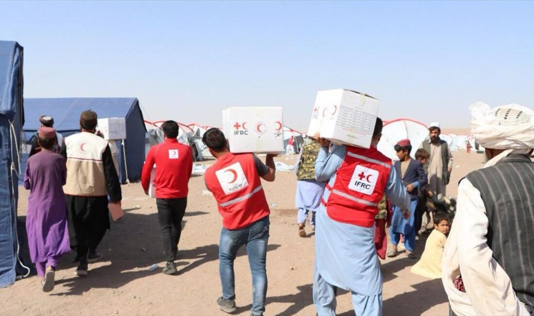 KABIL (AA) – Türk Kızılaydan yapılan açıklamada, depremzedelere yönelik planlanan
