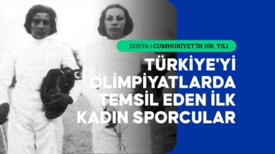 Olimpiyatlarda Türkiye'yi temsil eden ilk kadın sporcular Halet Çambel ve