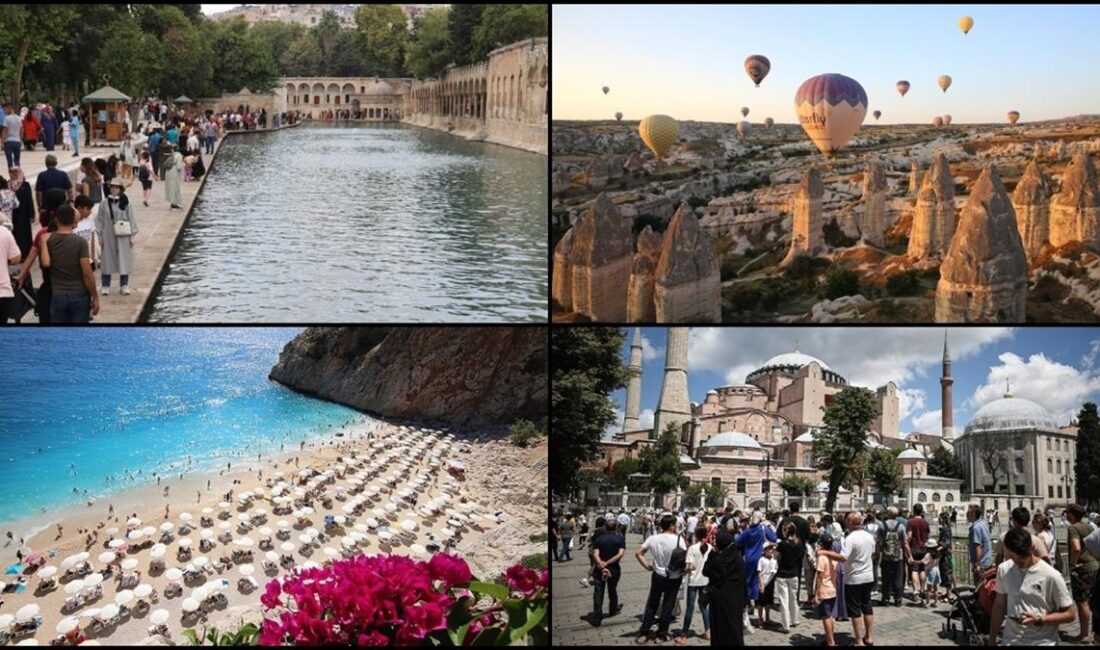 Türkiye'nin turizm geliri, yılın üçüncü çeyreğinde geçen yılın aynı dönemine