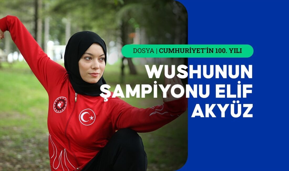Wushuda 9 defa dünya şampiyonu olan milli sporcu Elif Akyüz,