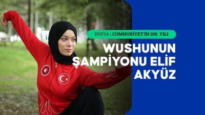 Wushuda 9 defa dünya şampiyonu olan milli sporcu Elif Akyüz,