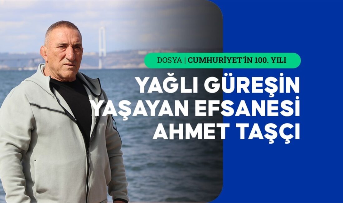 Türkiye'nin yaşayan efsanesi 65 yaşındaki Ahmet Taşçı, yağlı güreşte elde