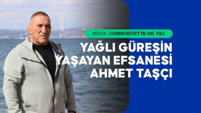 Türkiye'nin yaşayan efsanesi 65 yaşındaki Ahmet Taşçı, yağlı güreşte elde