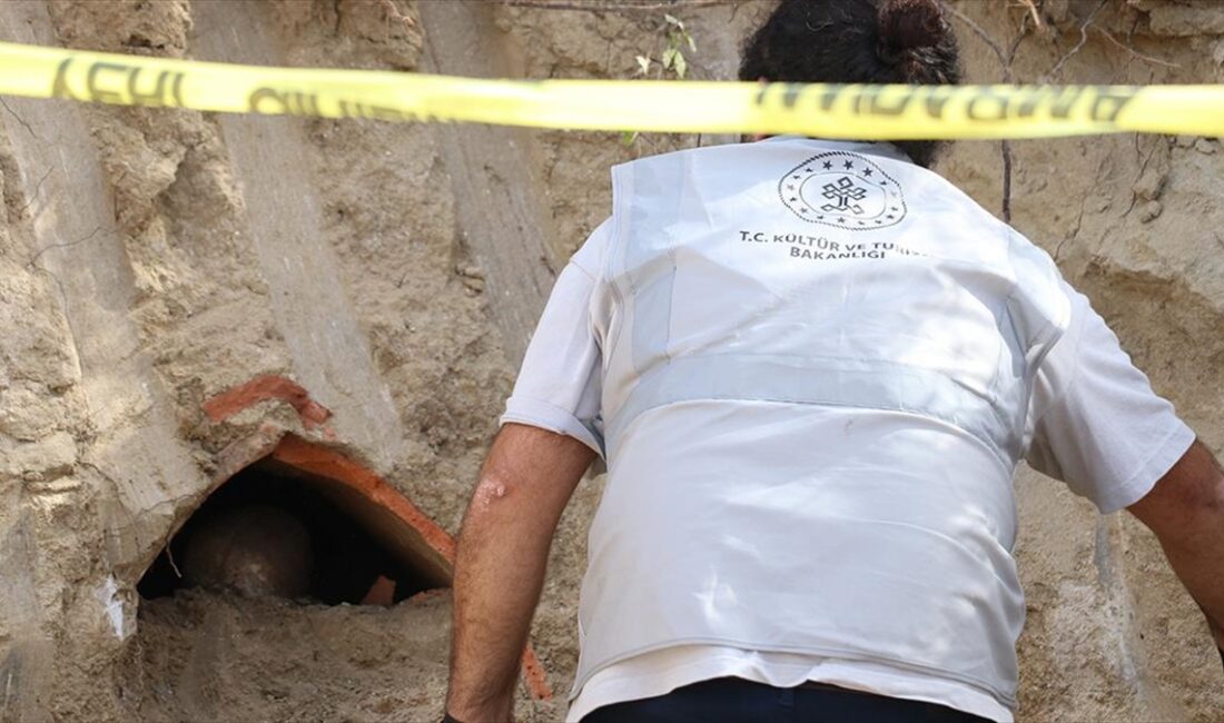 Yalova'nın Termal ilçesinde villa inşaatı kazısında bulunan Roma döneminden kalma