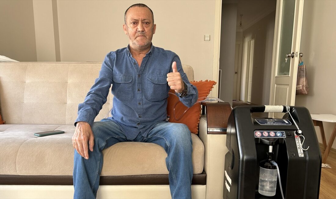 Yaşamını oksijen tüpüne bağlı sürdüren ve 4,5 yıldır akciğer nakli