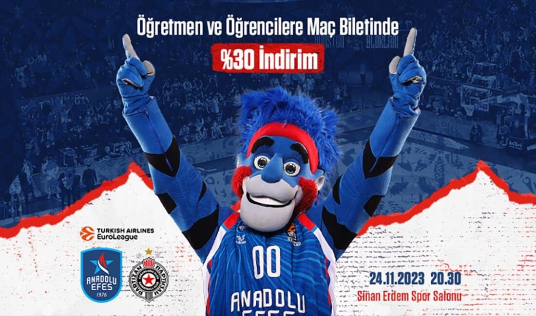 Anadolu Efes, 24 Kasım Öğretmenler Günü'nde oynayacağı Partizan maçında öğretmen